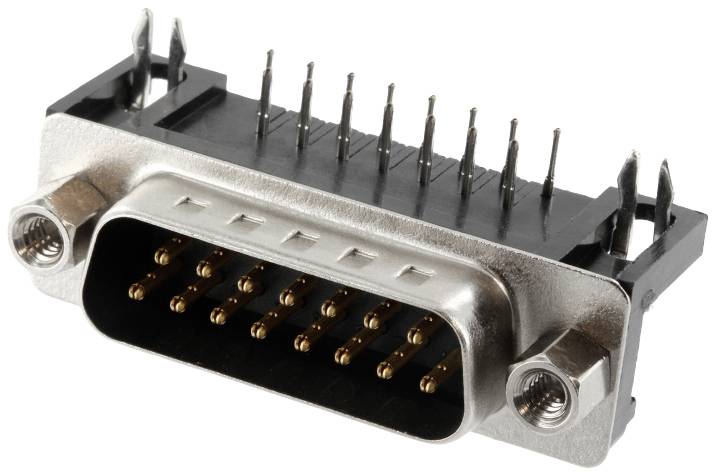 Connfly DS1037-15MNAKT74-0CC DS1037-15MNAKT74-0CC D-SUB-stiftliste Poltal: 15 Loddepins 1 stk Tray