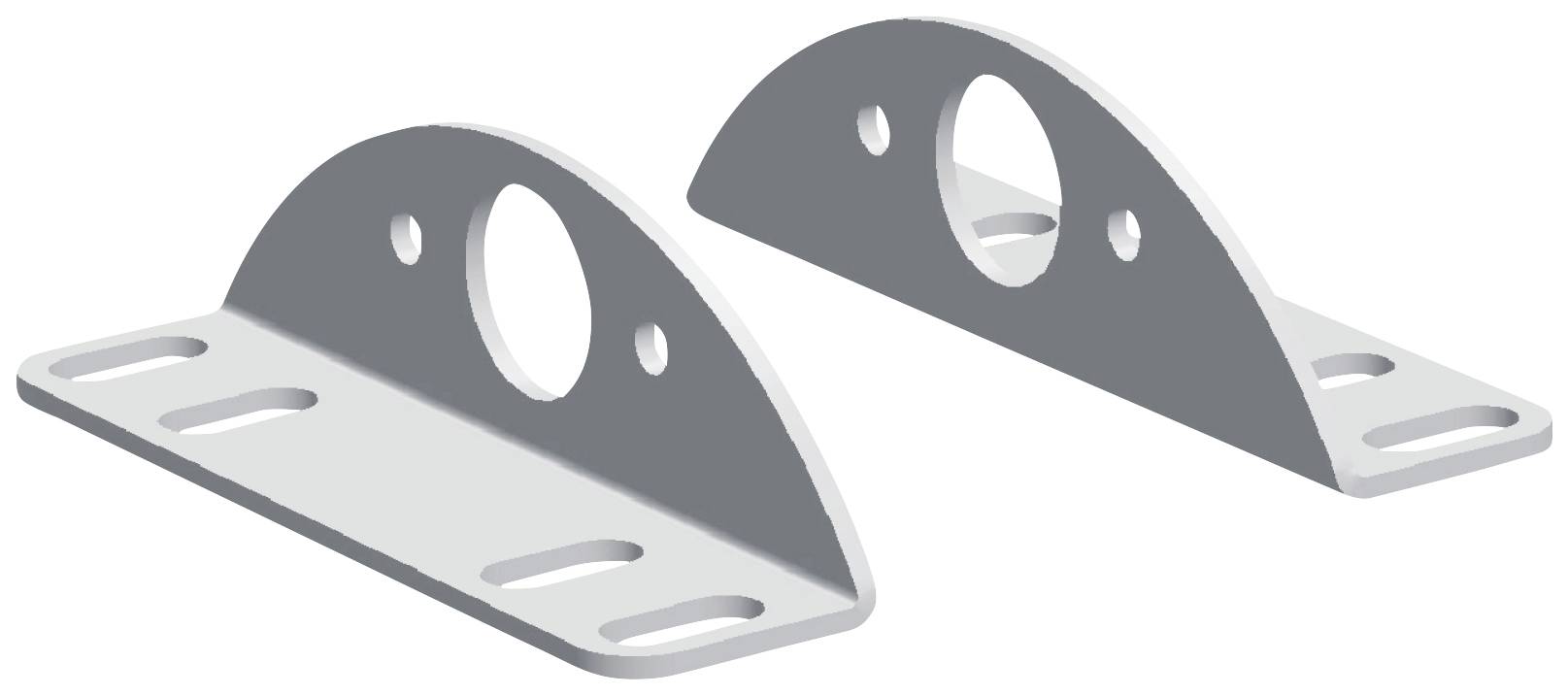 LED2WORK Fastgørelsesvinkel 210200-20 (L x B x H) 94 x 29 x 25 mm 1 Paar