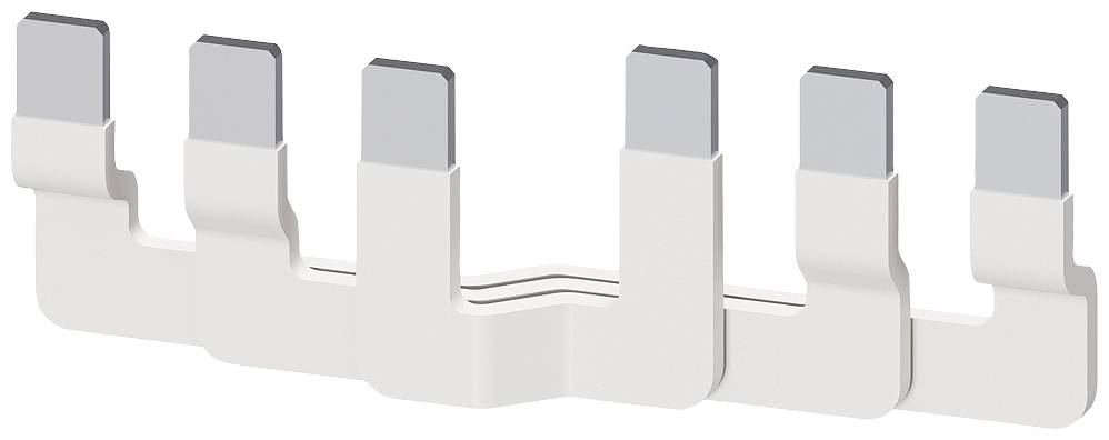 Fempolet forbindningsskinne af metal, til strømfordeling i elektriske systemer.