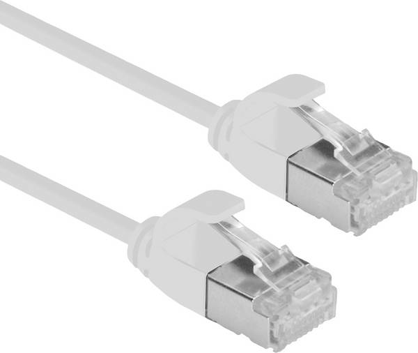 Roline 21.15.3306 RJ45 Netværkskabel, patchkabel CAT 6A U/FTP 3.00 m Grå Ikke skærmet, Halogenfri, Flammehæmmende 1 stk