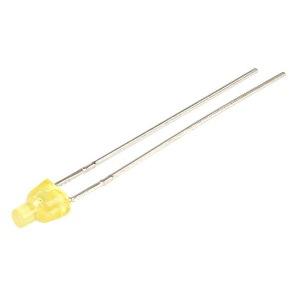 Kingbright LED med ledninger Gul Flad 2 mm 8 mcd 70 ° 30 mA 2.1 V