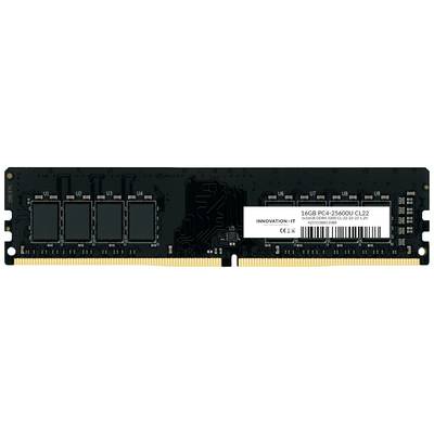 RAM-hukommelsesmodul på 16 GB, type DDR4-3200, CL22, på et sort printplade. Mærket 'INNOVATION IT' på etiketten.