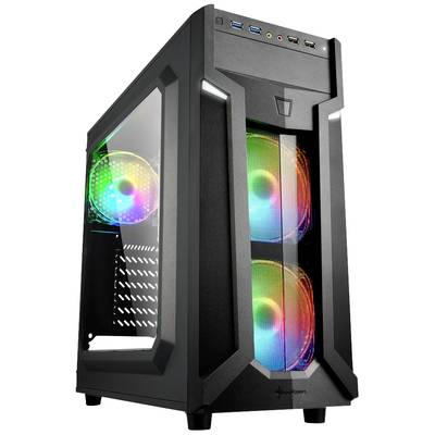 Sharkoon VG6-W RGB Midi-tower PC-kabinet Sort