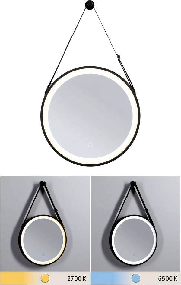 Paulmann Miro LED-Fugtrumslys  LED (RGB) LED indbygget 7.5 W Varmhvid Sort