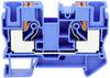 TRU COMPONENTS TC-JPT10 Blue Gennemgangsklemme 10.2 mm Lyntilslutning Poltal: 2 0.5 mm² 10 mm² Blå 1 stk