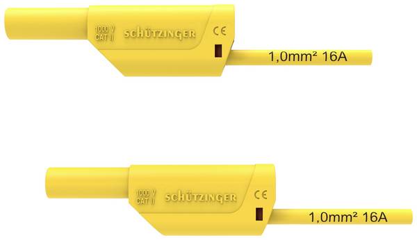 Schützinger  Sikkerhedsprøveledning   150 cm Gul 1 stk