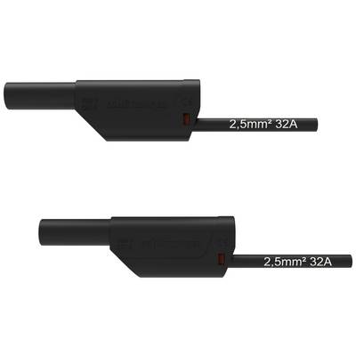 'Schutzinger' stik, to sorte varianter med påskrift '2,5mm² 32A'. Øverste stik viser venstre side, nederste stik højre side.
