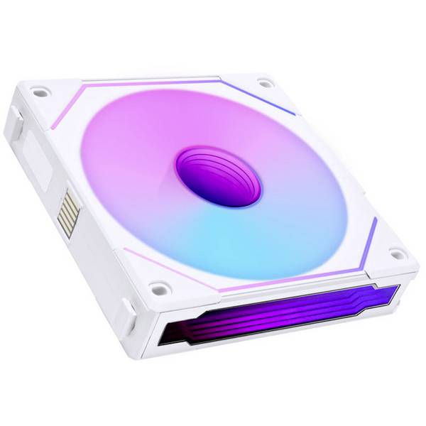 Lian Li Lian Li UNI FAN SL-INF 120 ARGB Reverse Blade PWM Lüfter - 120mm, weiß PC-kabinet-blæser Hvid (B x H x T) 120 x 122 x 25 mm
