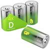 D-batteri GP Super Alkali-mangan 1.5 V 4 stk