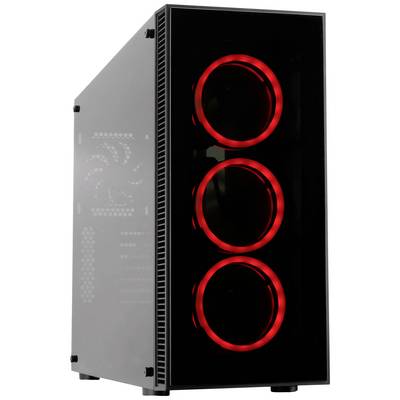 Cooltek CT VIER Midi-tower PC-kabinet Sort