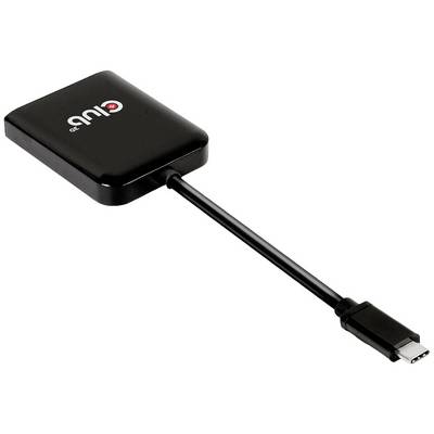 club3D CSV-1555 USB-C® (USB 3.1) Multiport hub Sort