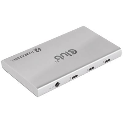 club3D CSV-1580 USB-C® (USB 3.1) Multiport hub Sølv