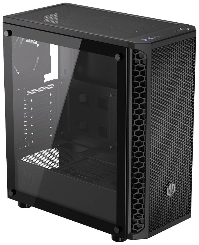 endorfy Signum 300 Air Midi-tower PC-kabinet Sort 4 forudinstallerede blæsere , Siderude , Støvfilter-26