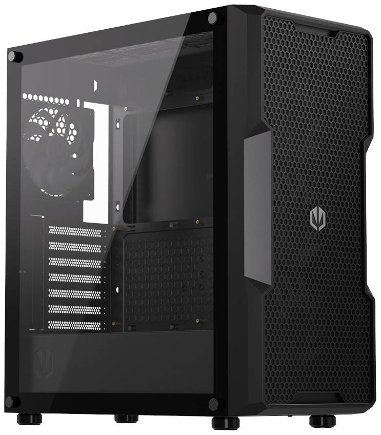 endorfy Regnum 400 ARGB Midi-tower PC-kabinet Sort 4 forudinstallerede LED blæsere , Siderude , Støvfilter-30