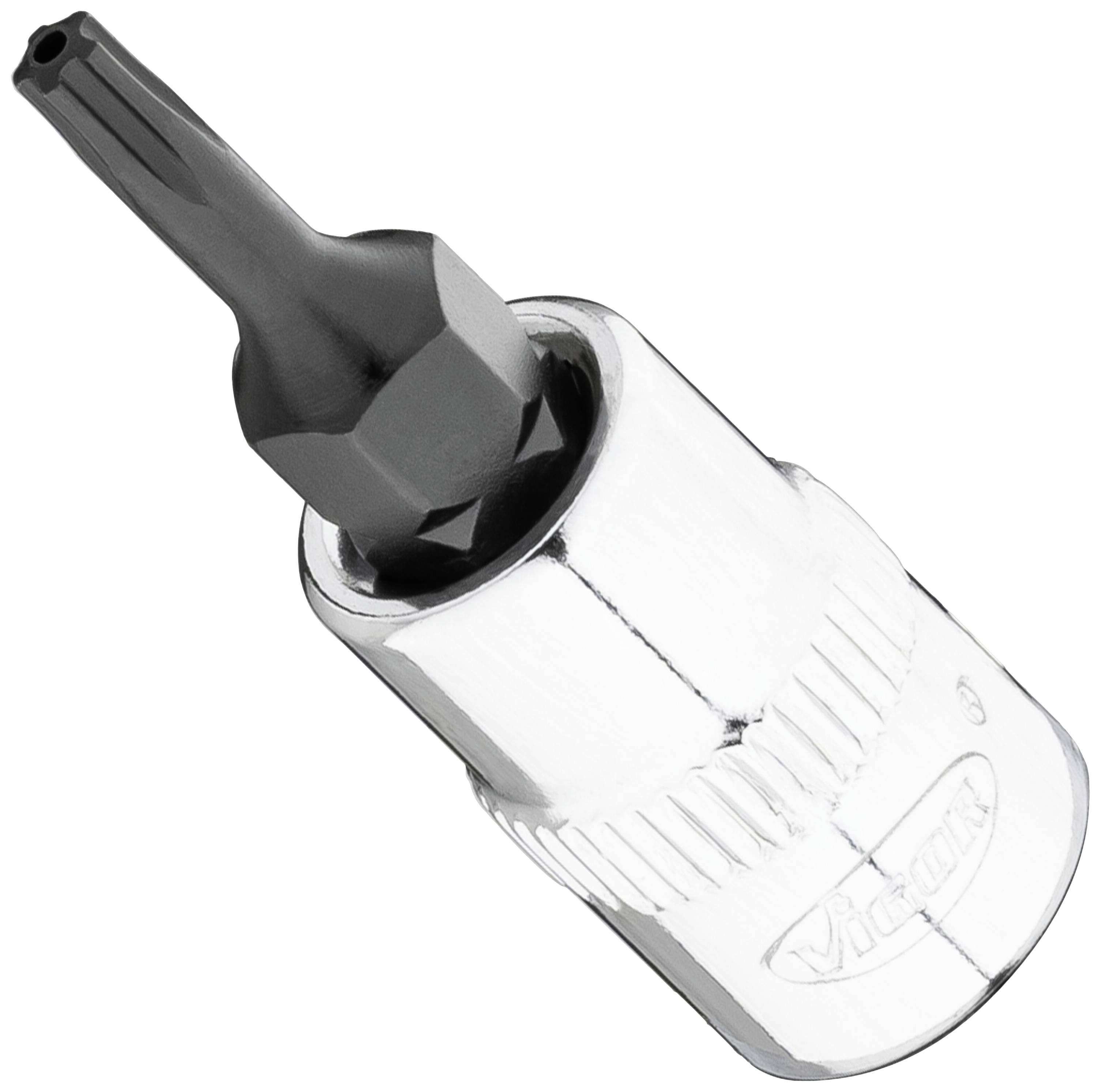 Vigor V7037-IPR10 Indvendig stjerne femkant Skruetrækkerindsats med stifter 6.3 mm 1/4" T 10 H 1 stk. Firkant, 1/4" (6,3 mm)