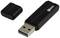 USB-stik med fjernet hætte, sort, viser stikforbindelsen.