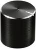 TRU COMPONENTS TC-11613916 Drejeknap med knopmarkering Sort (Ø x H) 13 mm x 13 mm Aluminium, Plastic 1 stk