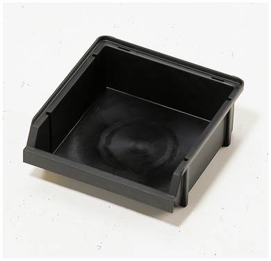 raaco 109277 ESD Opbevaringskasser  2-80  (B x H x T) 125 x 50 x 133 mm Sort 1 stk