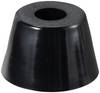 TRU COMPONENTS TC-11654312 Chassisfod Påskruet, Rund Sort (B x H) 18 mm x 10 mm 1 stk