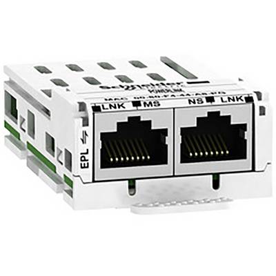 To ethernet-porte i et hvidt adapterkarosseri, egnet til netværkskabelforbindelser.