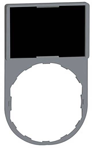 Grå adapterramme til et kvadratisk modul, kompatibel med en cirkulær objektivadapter.