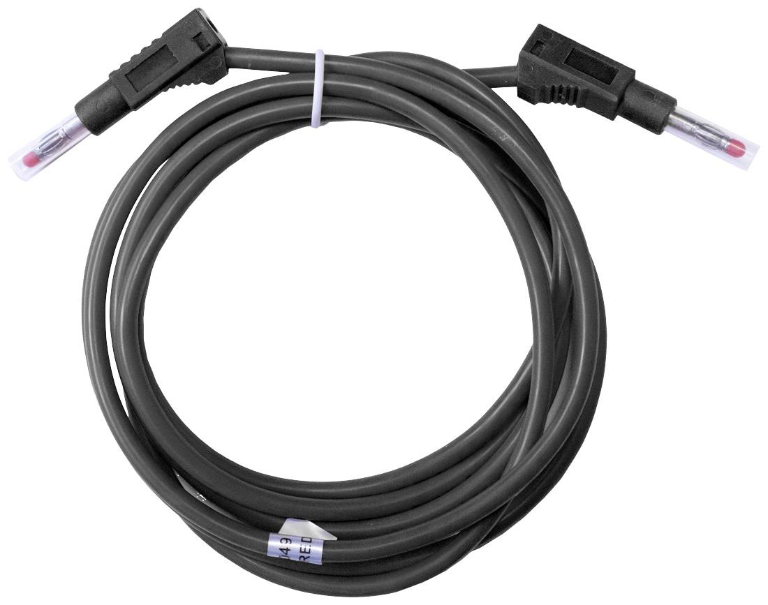 Mueller Electric BU-2323-10-79-0 Prøveledning Bananstik 4 mm Bananstik 4 mm 2 m Sort 1 stk