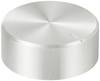 TRU COMPONENTS TC-11696464 Drejeknap med knopmarkering Sølv (Ø x H) 25 mm x 10 mm Aluminium, Plastic 1 stk