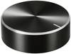 TRU COMPONENTS TC-11696516 Drejeknap med knopmarkering Sort (Ø x H) 40 mm x 13 mm Aluminium, Plastic 1 stk