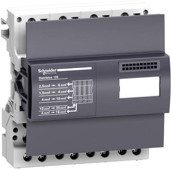 Schneider Electric LVS04045 Fordelerblok med monteringsplade 1 stk Single