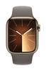 Apple Watch Series 9 GPS + Cellular 41 mm Rustfrit stål-kabinet Sportsarmbånd Clay S/M