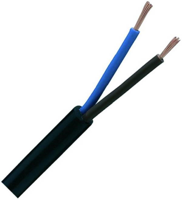 H03VV-F 2x0,5 RG50 Slangekabel H03VV-F 2 x 0.5 mm²  50 m