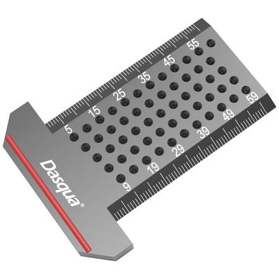 Dasqua 1804-5661 Målebånd, tommestokke, standarder Aluminiumlegering 1 stk