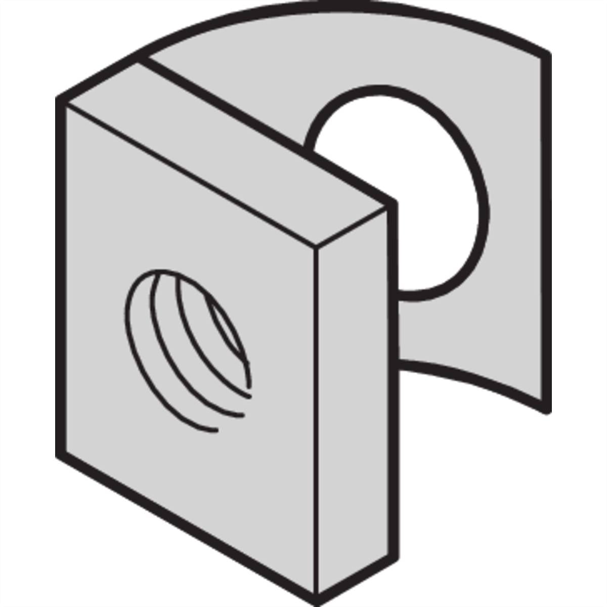 En illustration viser to grå geometriske former med runde åbninger, som er vinklet i forhold til hinanden.