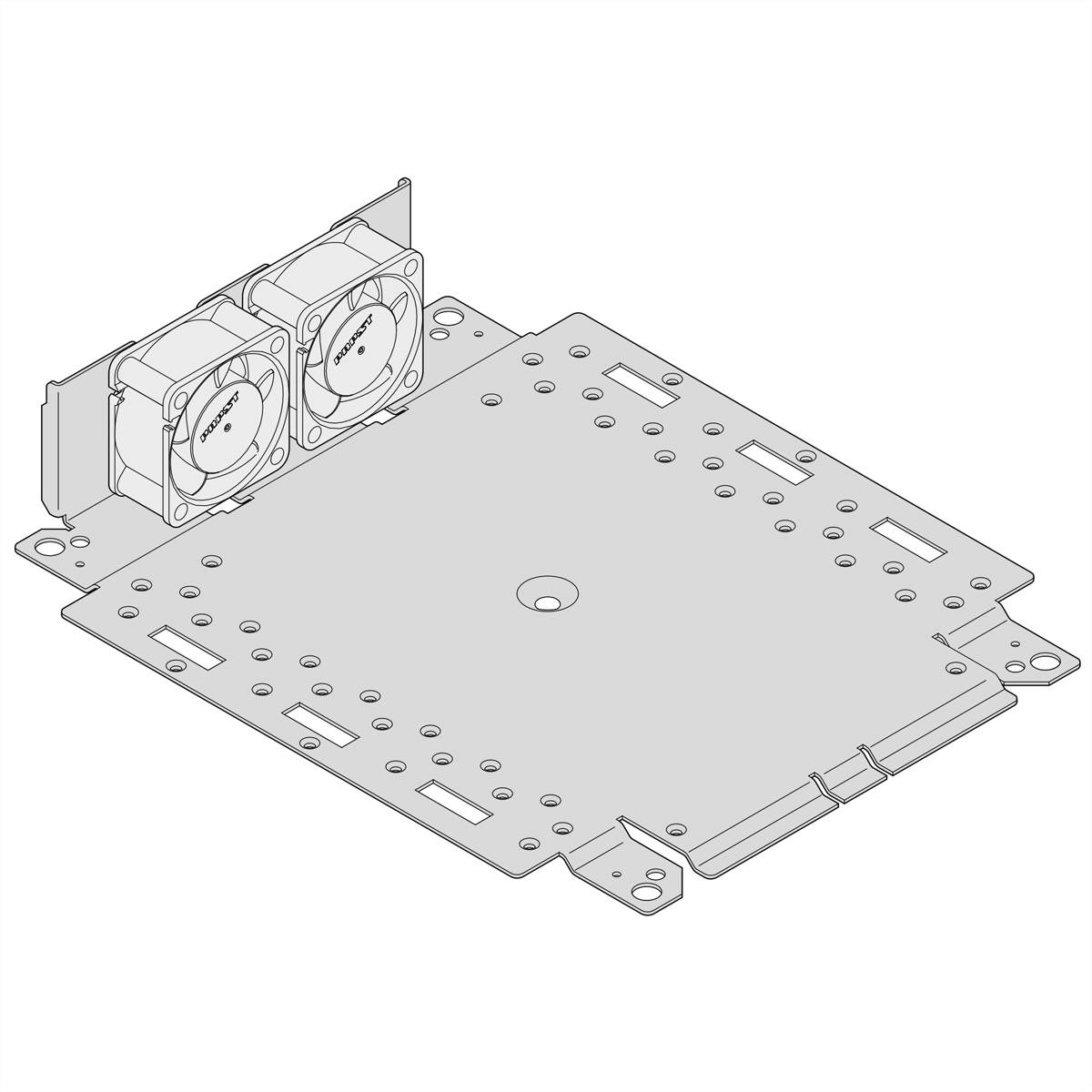 nVent SCHROFF 24827107 Ventilatorenhed Ventilation (B x H x T) 444 x 1 x 310 mm 1 stk Piece