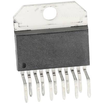 En sort, rektangulær mikrochip med otte metalben, som bruges til at lede elektriske signaler i elektroniske enheder.