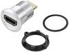 TRU COMPONENTS TC-11980448 HDMI-panel-adapter tilslutning HDMI-tilslutning - HDMI-stik Sølv Poltal: 1 Indhold: 1 stk