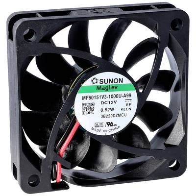 Sunon MF60151V2-1000U-A99 Aksial ventilator 12 V/DC 38.72 m³/h (L x B x H) 15 x 60 x 60 mm