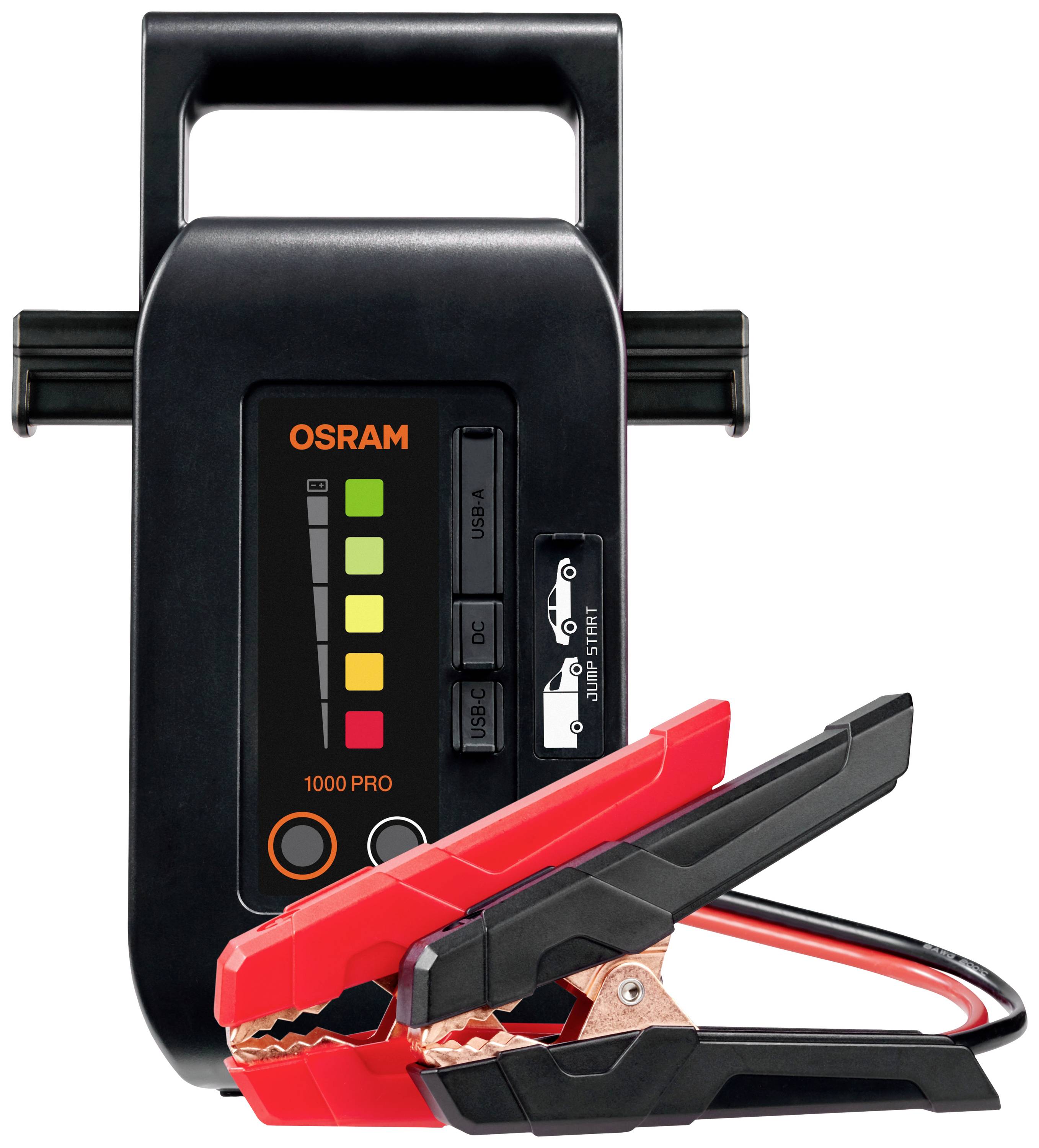 Osram Automotive Hurtigstartsystem BATTERYstart PRO 1000 OEBSPL1000 Startstrøm (12 V): 1000 A USB-stikdåse 2x-10