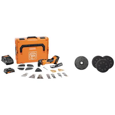 Fein AMM 500 PLUS CE-Set 71293868000 Batteridrevet multifunktionsværktøj inkl. ekstra batteri, Inkl. oplader, inkl. tilb