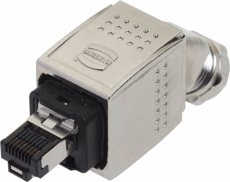 Stikforbindere med metalkappe og en RJ45-tilslutning.