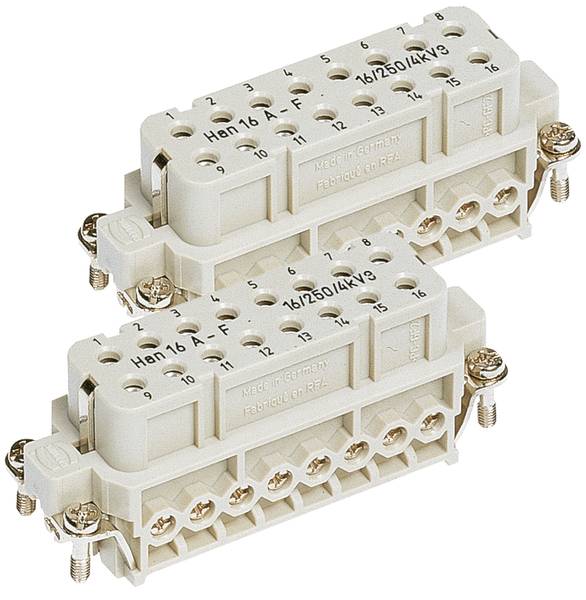 HARTING 09200162816 Stiftindsats Han® A 32 + PE Skruer 1 stk Piece