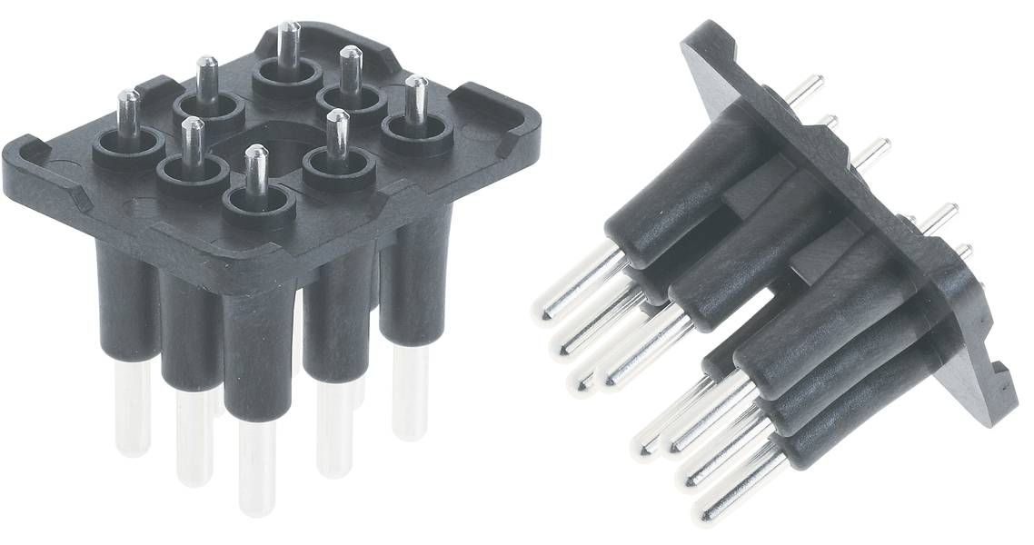 Industristikforbindelse Amphenol C146 09120089901 HARTING Indhold: 1 stk Printpladeadapter