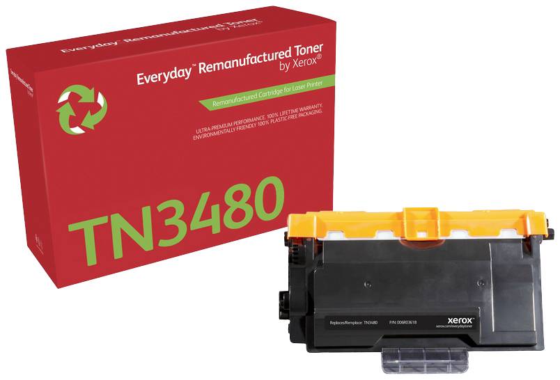 Xerox Tonere erstatter Brother Brother TN-3480 Kompatibel Sort 8000 Sider Everyday™ Remanufactured 006 R 03618