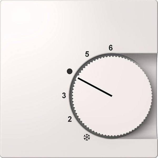 Termostatindstilling sat til 5, skala synlig fra 1 til 6.