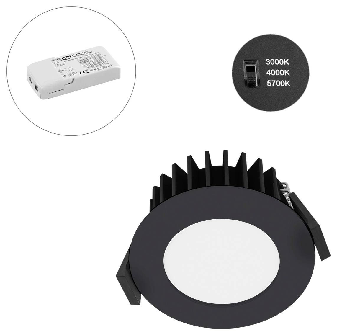 EVN L54D101625 L54D101625 LED-loftslys LED (RGB) 10 W-1