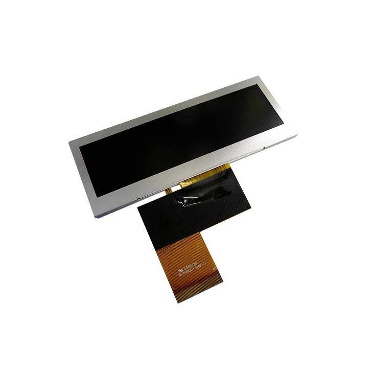Flad LCD-skærm med fleksibel printplade, egnet til elektroniske enheder.