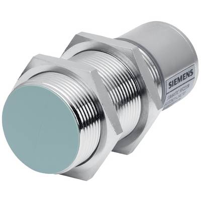 Cylindrisk sensor i metalkappe med Siemens-logo, egnet til industrielle anvendelser.