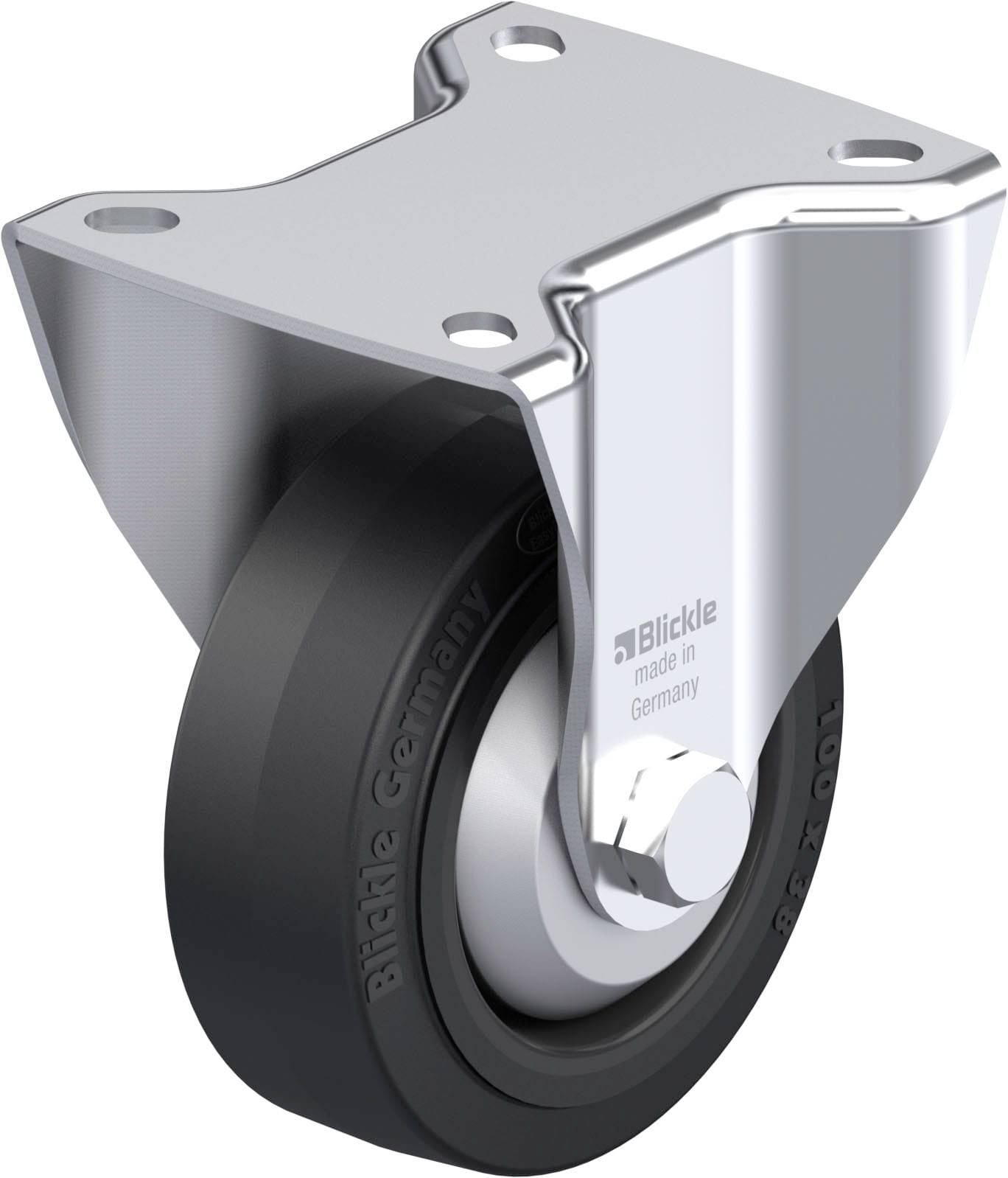 Blickle 851386 BK-POEV 100XR-1-FA Fast hjul i stål Hjuldiameter: 100 mm Bæreevne (maks.): 200 kg 1 stk