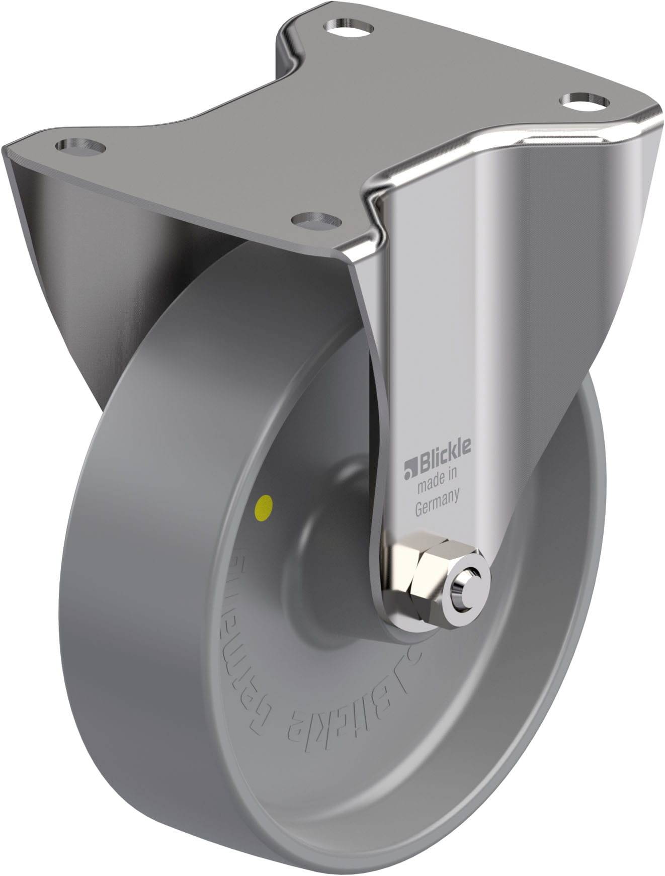 Blickle 945853 BX-PO 160G-ELS Fast hjul i rustfrit stål Hjuldiameter: 160 mm Bæreevne (maks.): 400 kg 1 stk
