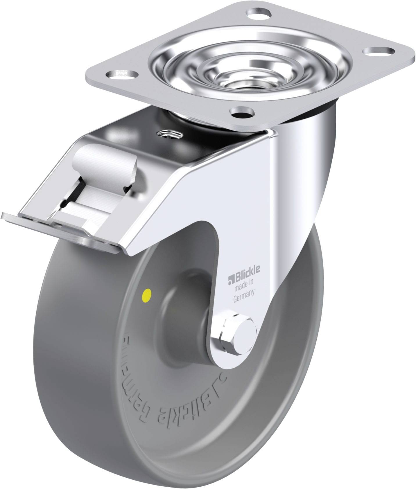 Blickle 743198 LE-PO 125G-FI-ELS Styrehjul i stål Hjuldiameter: 125 mm Bæreevne (maks.): 150 kg 1 stk
